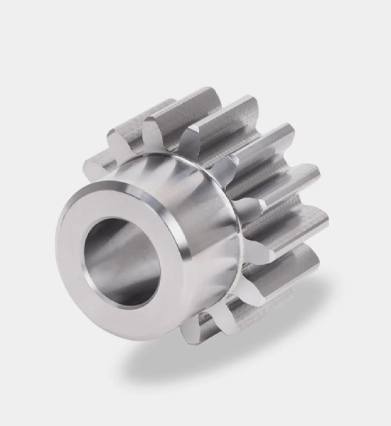 Spur gear is the most common gear that drives between two parallel shafts.Because the gear tooth surface is parallel to the axis of the assembly shaft, the spur gear does not generate thrust (axial force) in transmission.In addition, the spur gear is comparatively easy to produce, so it can make hig